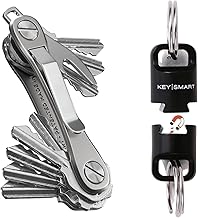 KeySmart Rugged Key Holder (Titanium) & MagConnect