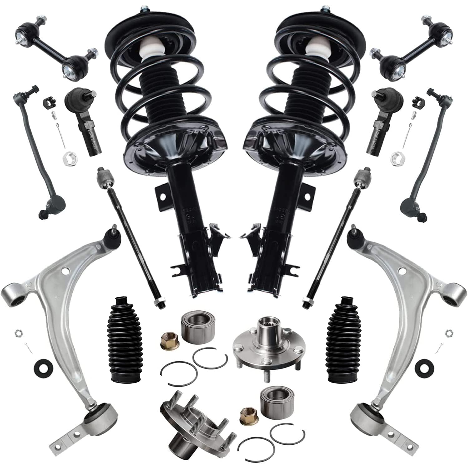 Detroit Axle - 16pc Front End Suspension Kit for 2004-2008 Nissan Maxima