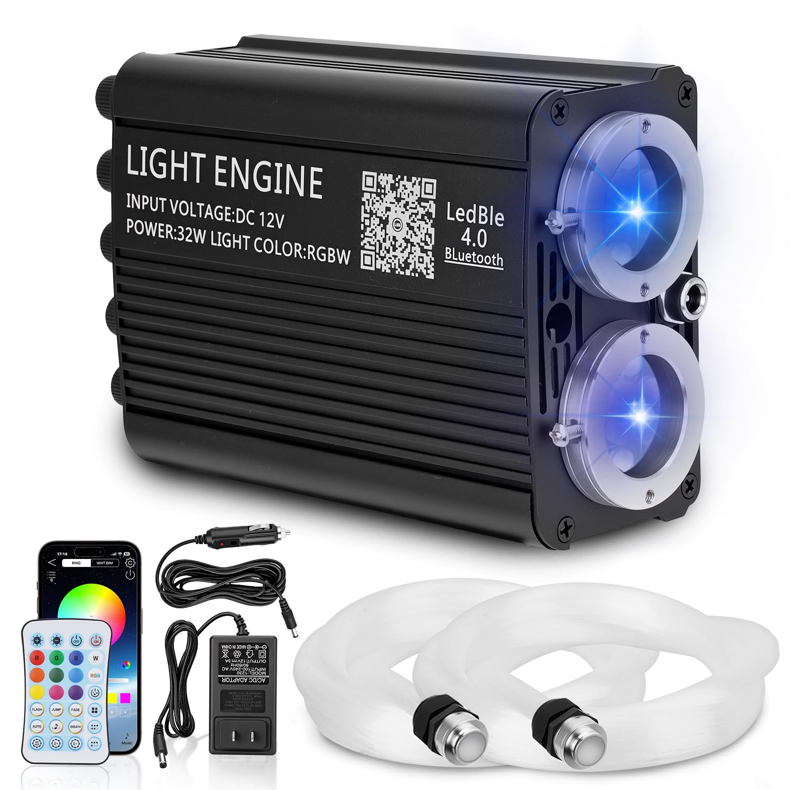 Photo 1 of Twinkle Starlight Headliner Kit, 1000PCS 0.03in/13.5ft, 32W RGBW Twinkle & Meteor Dual-Engine 200 Shooting Stars, Music Mode APP/Remote Control Star Effect, for Truck/SUV/Home/Party
