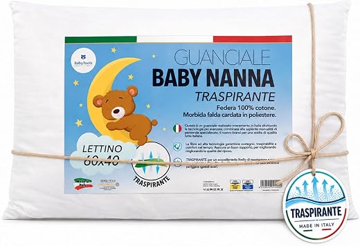 Cuscino Lettino Bambino (100% Made in Italy e OEKO-TEX®) - Cuscino Bambino...