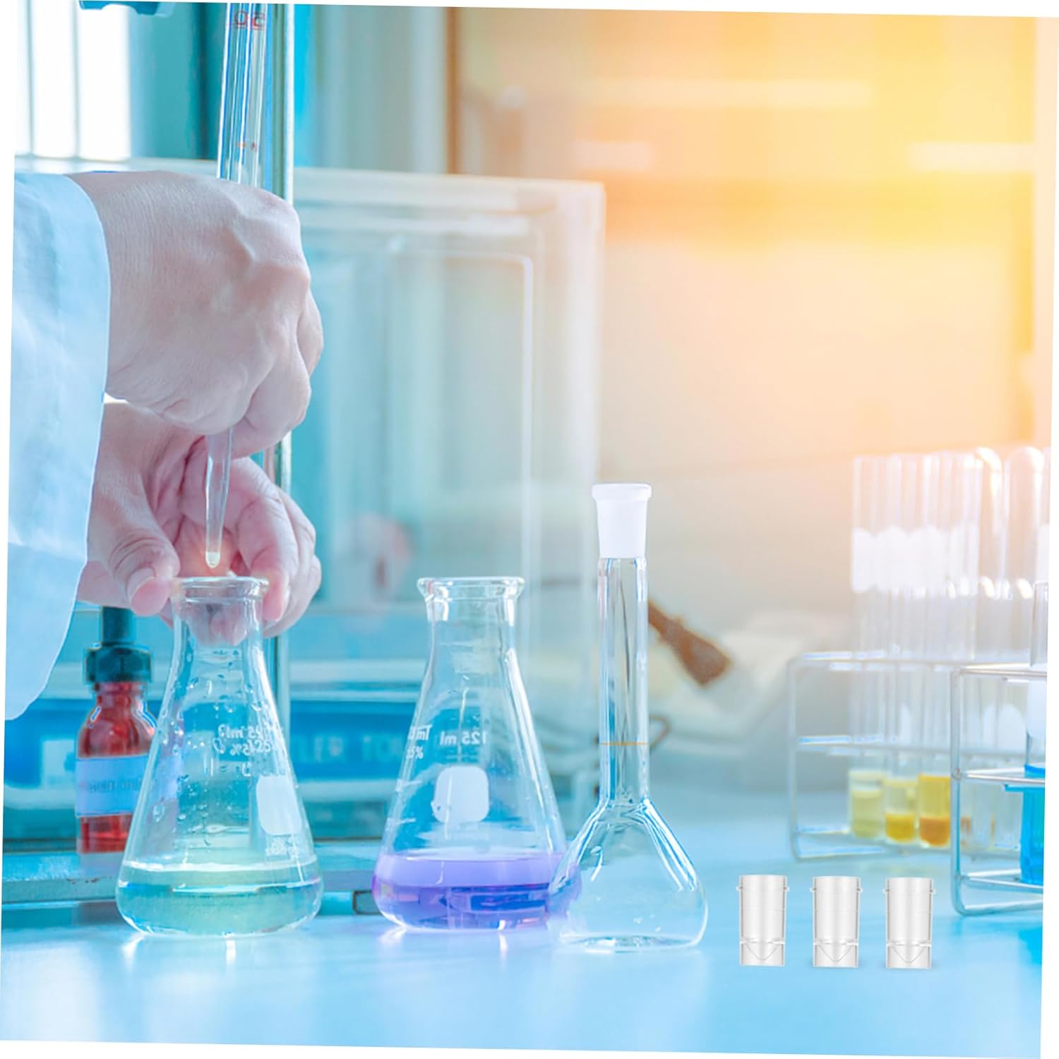 Mobestech 1000pcs Plastic Sampling Cups Disposable Portion Containers for Laboratory and Medical Use Lightweight and Safe Storage