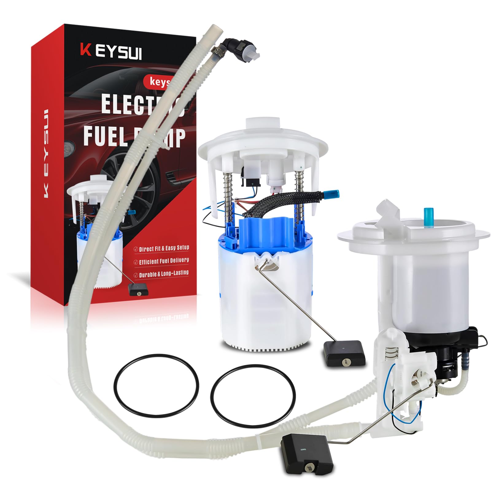 Photo 1 of Keysui Electric Fuel Pump Module Assembly w/Sending Unit Compatible with Mercedes-Benz C300 C350 E350 E550 GLK350 2008-2012 3.0L 3.5L 5.5L Gas, Left & Right, Primary Fuel Tank, Replace#2044700794