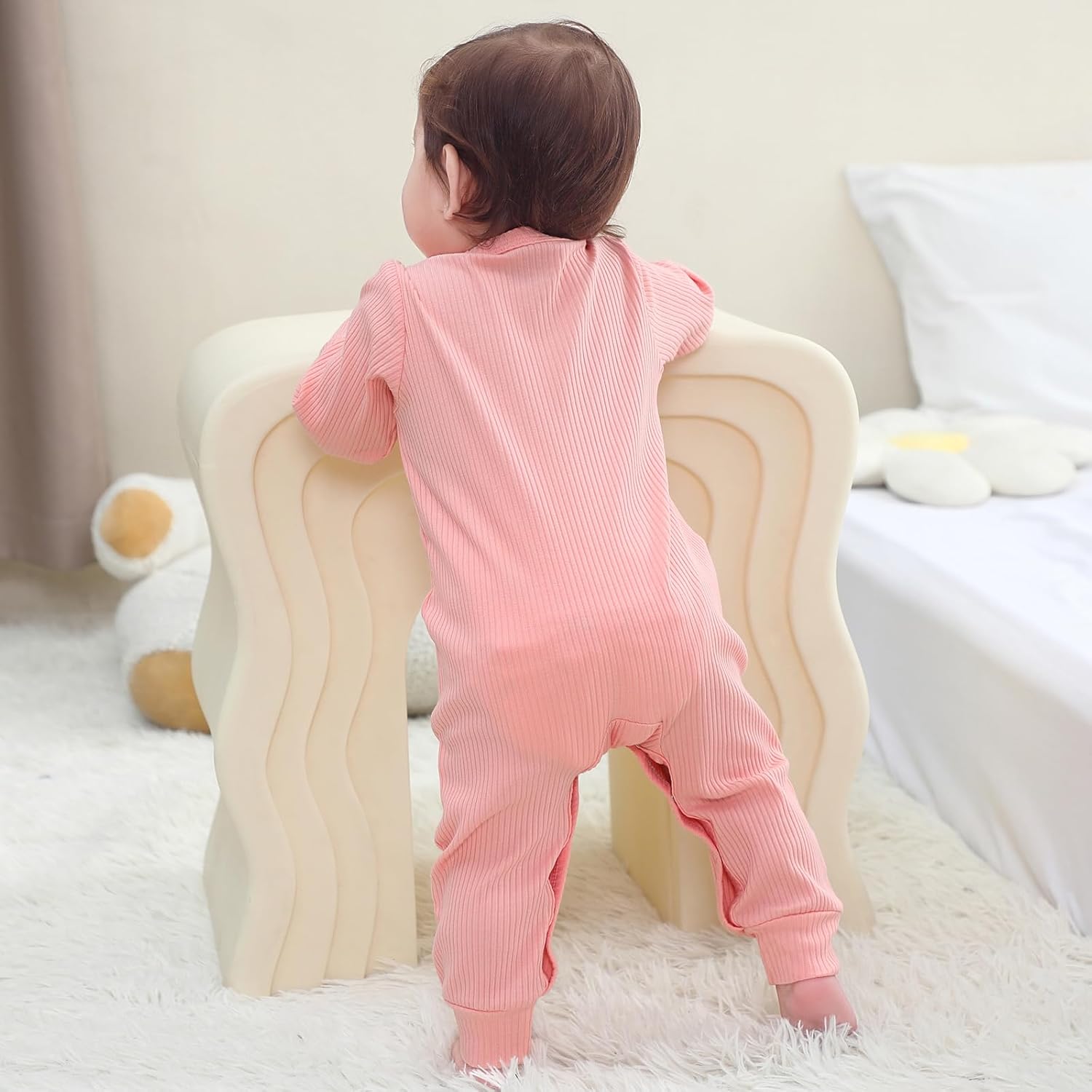 Baby Bodysuit Ribbed Romper 5-pcs Soft Unisex Boy Girl Outfit Clothes Set 0-12 momth - Image 6