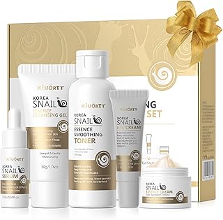 Set de cuidado de la piel de caracol con gins...