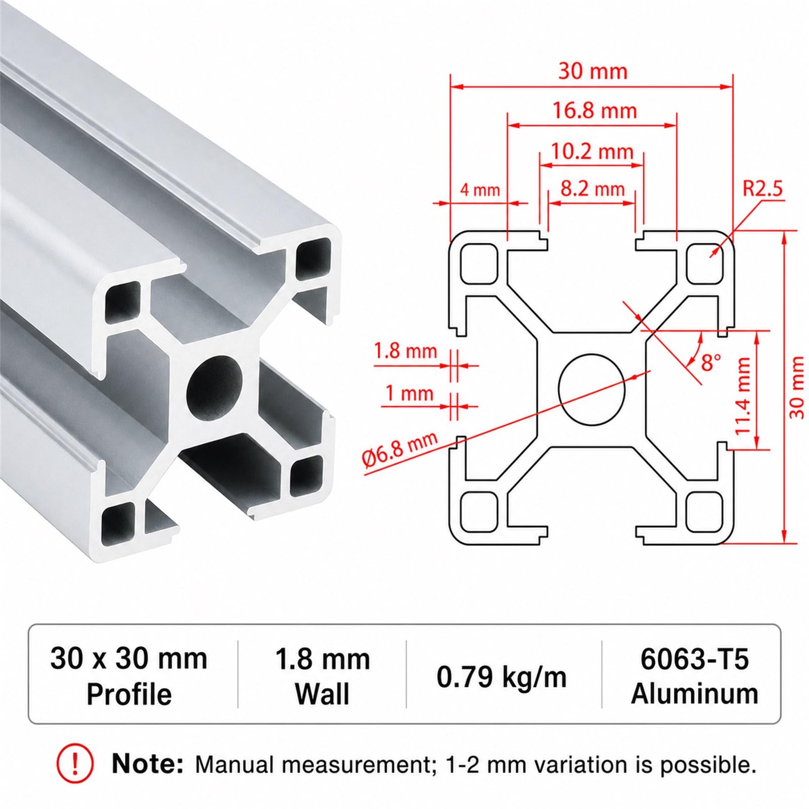 System Profile Alu,Linearschienenprofilrahmen,Aluminium Alu Profil Eloxiert,Langlebig Und Geschmeidig,Robuste Konstruktion,FüR 3D-Drucker DIY CNC-Maschinen Uzw