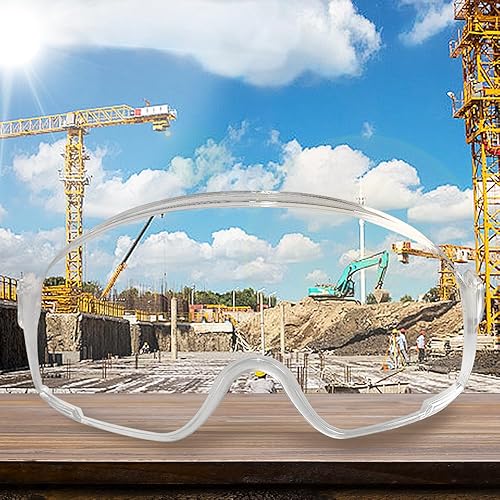 Miniatura 5 de Casco de seguridad Bule con orejeras de visera, casco de ABS ajustable para construcción, protección para la cabeza, audición