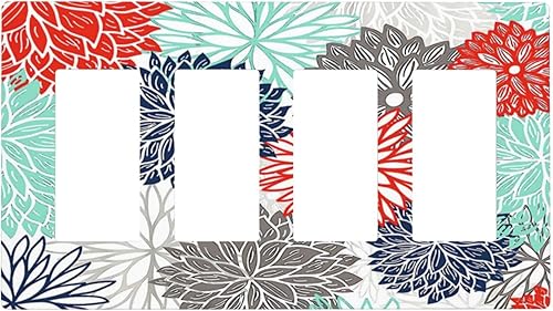 Miniatura 136 de 70s Retro Sun 1 Gang Outlet Covers Dúplex Receptáculo Hippie Hongo Placa de pared Decorativa Boho Sol Sunrise placa frontal Placa de interruptor