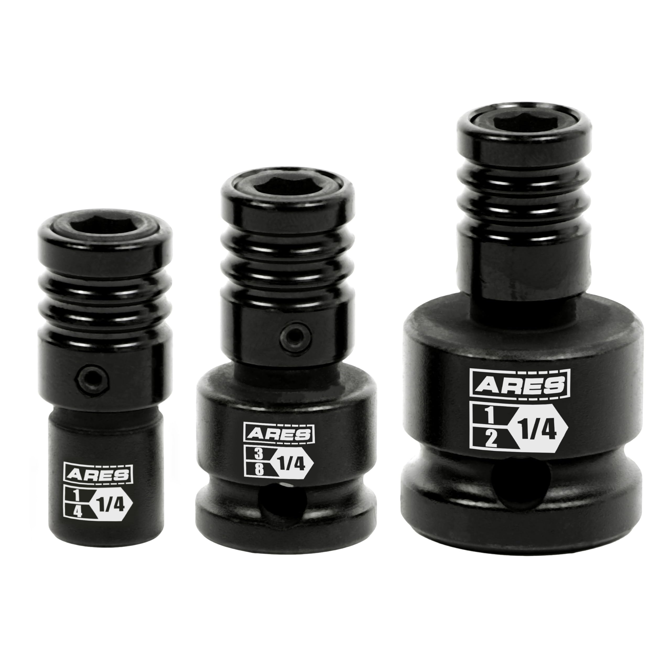 ARES 22035 3-Piece Impact Grade Quick Release Bit Holder Set