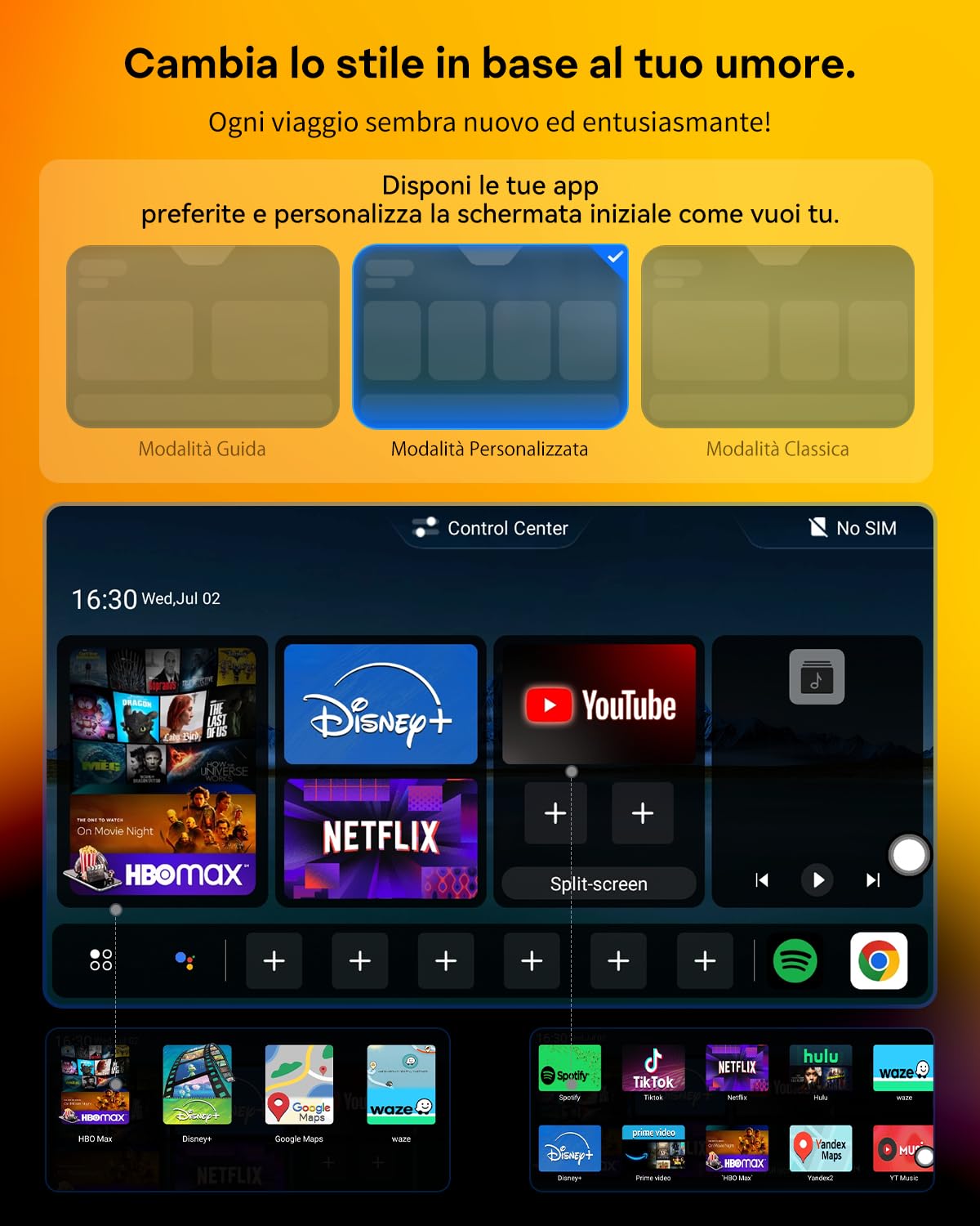 YolanAuto AI Box 2025 per auto con Android 13, CarPlay wireless & Android Auto, 8-core Qualcomm, YouTube/Netflix/Google Play Store, OTA Update – Solo per auto con CarPlay cablato