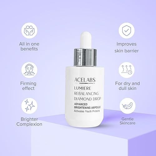 Miniatura 2 de Lumiere - Suero de gotas de diamante para estimular la juventud con ceramida, niacinamida, ácido hialurónico y probióticos, tensado de la piel,