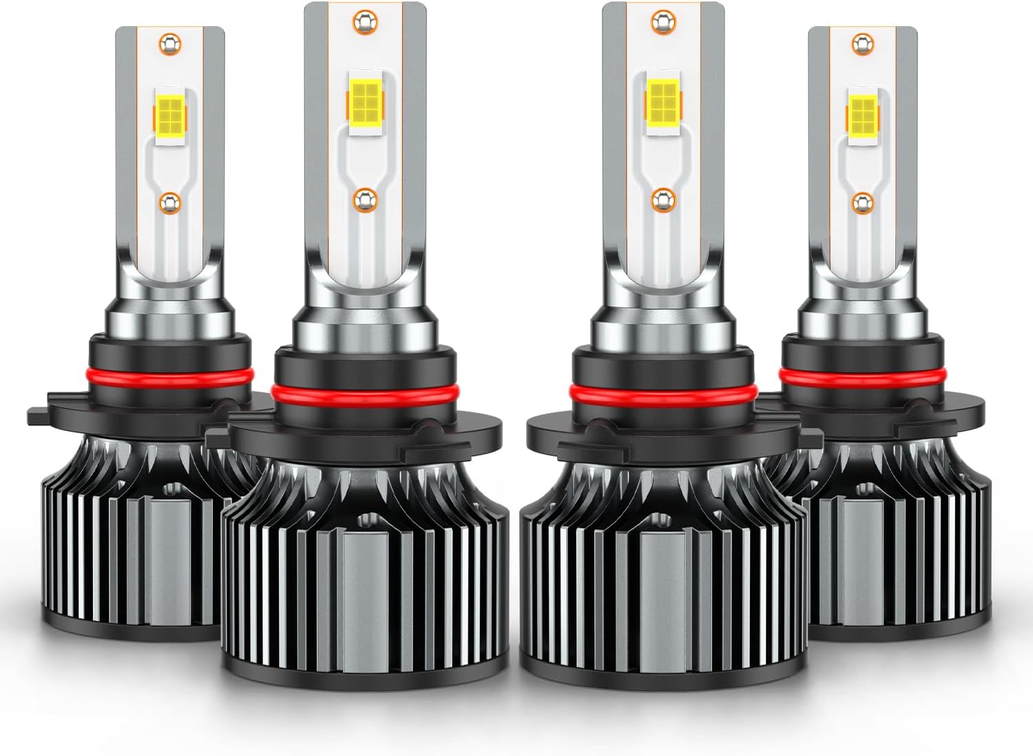 Compatible for Dodge Journey High Low Beams Bulbs 2009 2010 2011 2012 2013 2014 2015 2016 2017 2018 2019, 6500K White Powersports Lights, Plug and Play, for Off-Road Use, Pack of 4