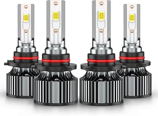 for Honda Civic Sedan 2004-2015 High Low Beam, White Light Bulbs, Pack of 4