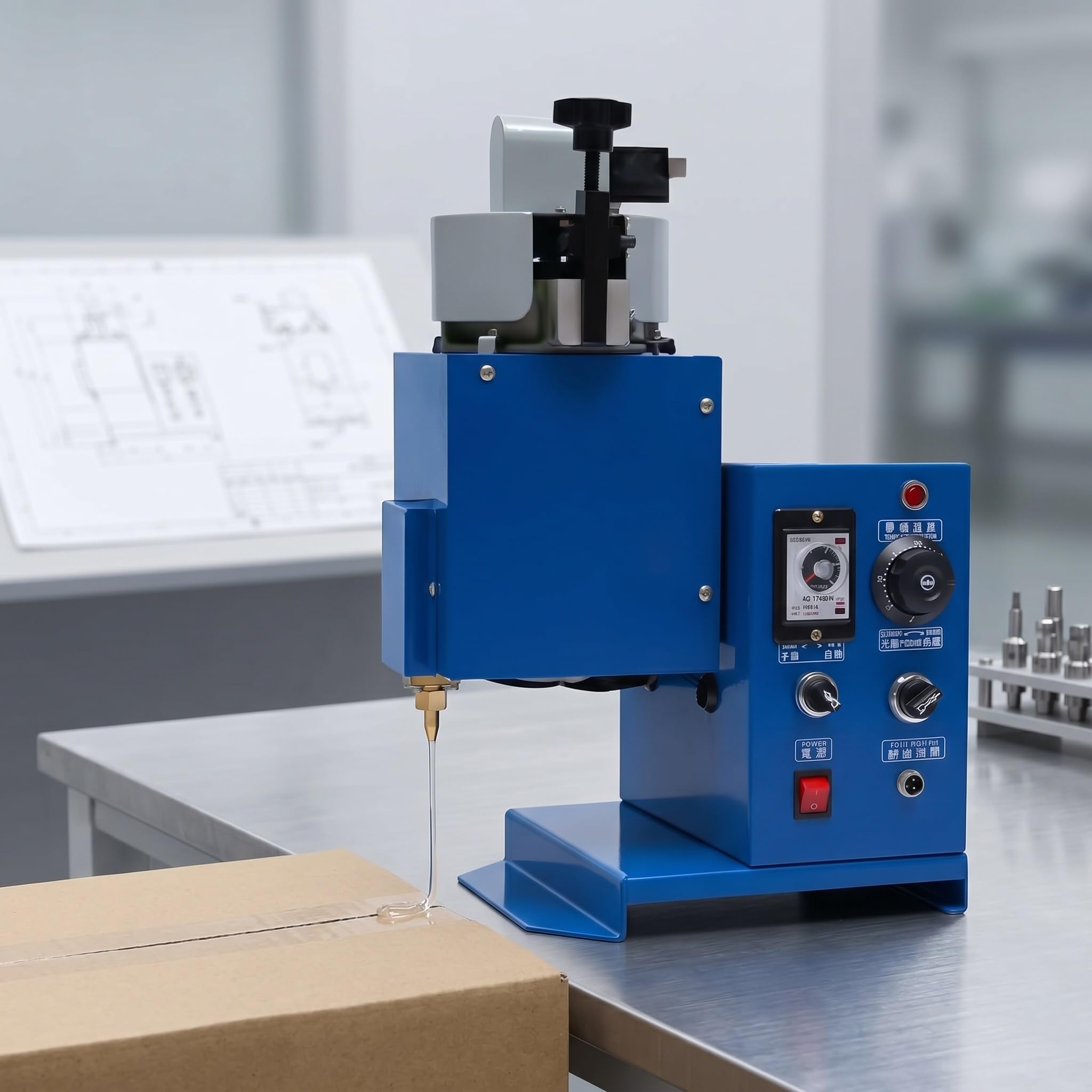 Pistola per Colla A Caldo Industriale da 800 W, Temperatura Regolabile (150-200 °c), Alta Pressione, 3 kg/h di Erogazione per Lavori Professionali, Fai da Te E Riparazioni.