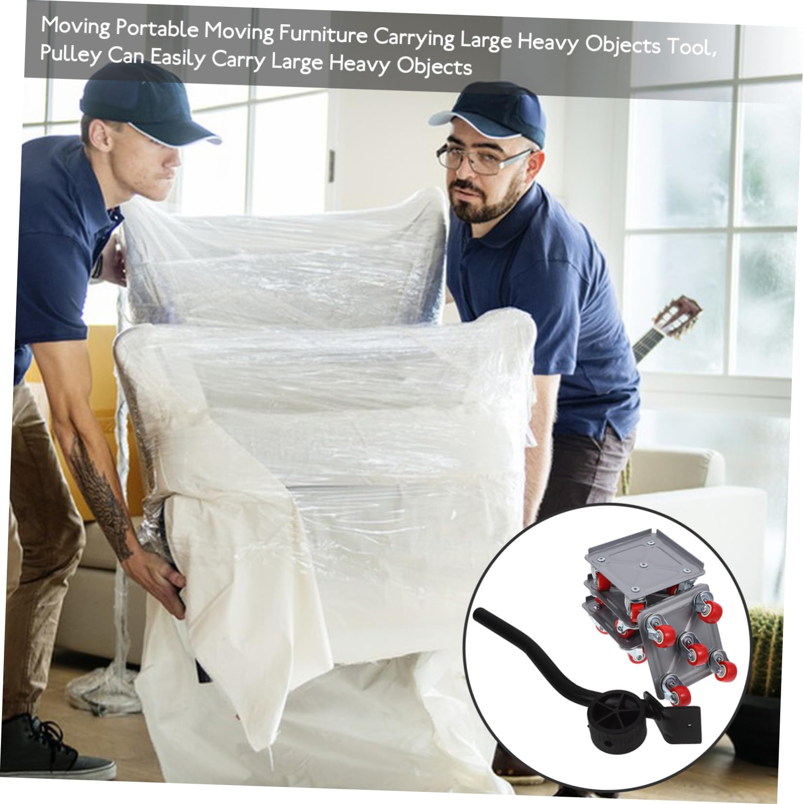 Kit para Mover Muebles Ruedas, Elevación Ergonómica y Deslizamiento