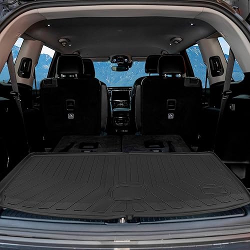 Miniatura 9 de KMF Alfombrillas y forro de carga personalizadas para Jeep Grand Cherokee L 2021-2023 (6 asientos sin consola central), juego completo de 6 piezas,