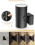L LOHAS LED Night Light Plug in, [2 Pack] Modern Night Light, Dusk to Dawn Sensor, 0-100LM Adjustable Brightness, Soft White 3000K, Dimmable Night Lights with Light Sensor for Hallway Bedroom Stairway