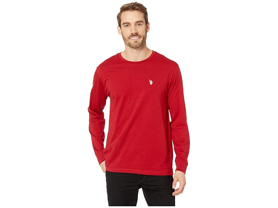 

U.S. POLO ASSN. Long Sleeve Crew Neck T-Shirt (Apple Cinnamon) Men's T Shirt
