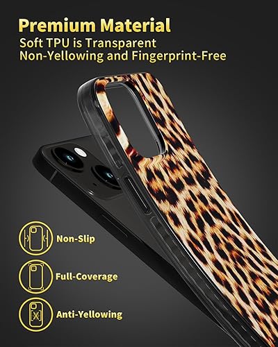 Miniatura 259 de SCORPIFY Funda para iPhone 14 [compatible con MagSafe] con diseño de mármol azul fantasía, bonita funda magnética para teléfono para mujeres, niñas