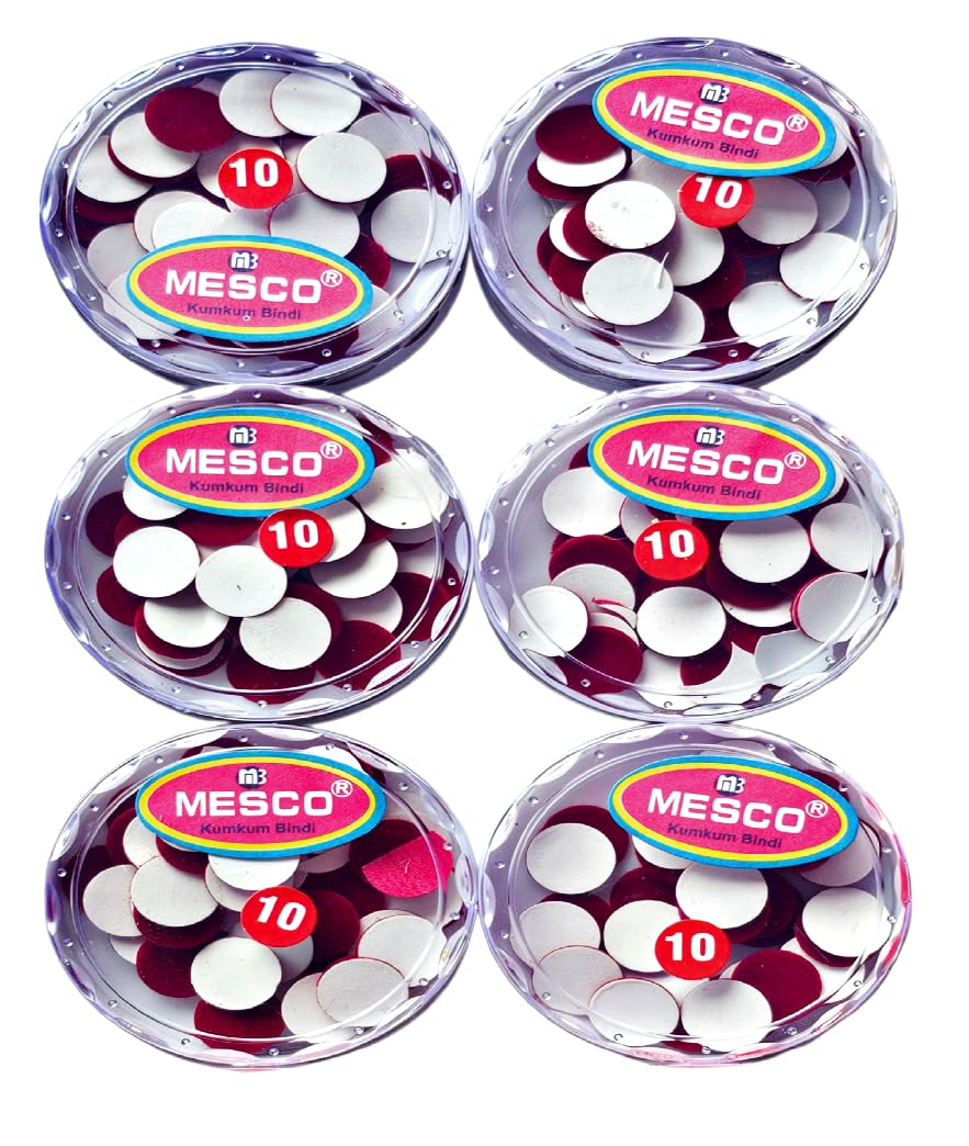 SSKR 10 mm Size Premium Maroon Bindis for Women & Girls - Pack of 6 Box | Maroon Color Bindi Set in Box | Long-Lasting Skin-Friendly | Stylish & Trendy Bindis | Wedding, Party & Casual Use-picture-23