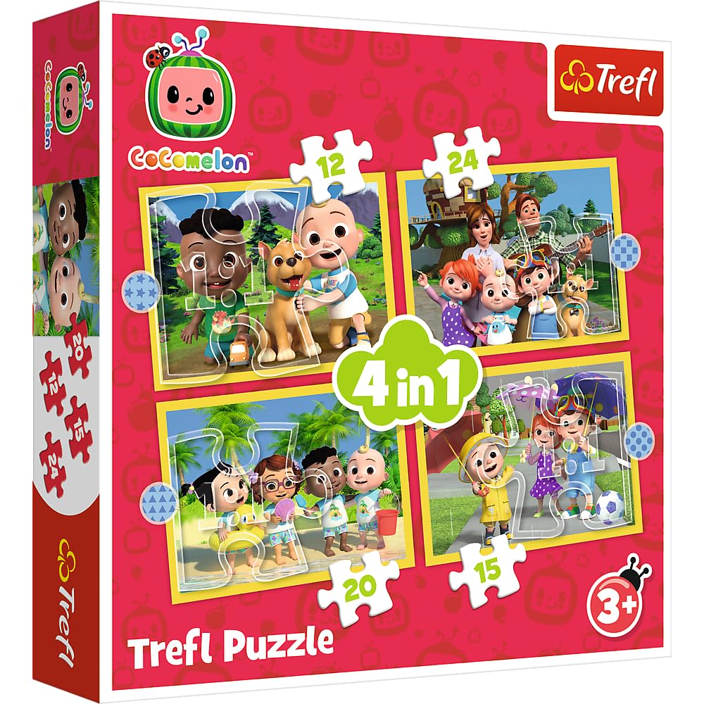 TREFL 4w1 Cocomelon, Poznaj bohaterów [PUZZLE]