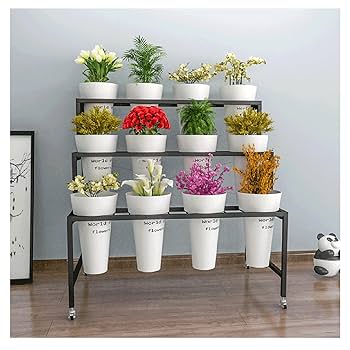 Amazon.co.jp: フラワーディスプレイスタンド、3レイヤーの花屋