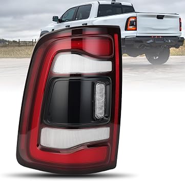 Tail Light Rear Lamps Smoked w/Blind Spot For Dodge Ram 2500 3500 2019 2020 2021 2022 2023 w/o Blind Module Left Driver Side Replaces CH2800224 68361723AH