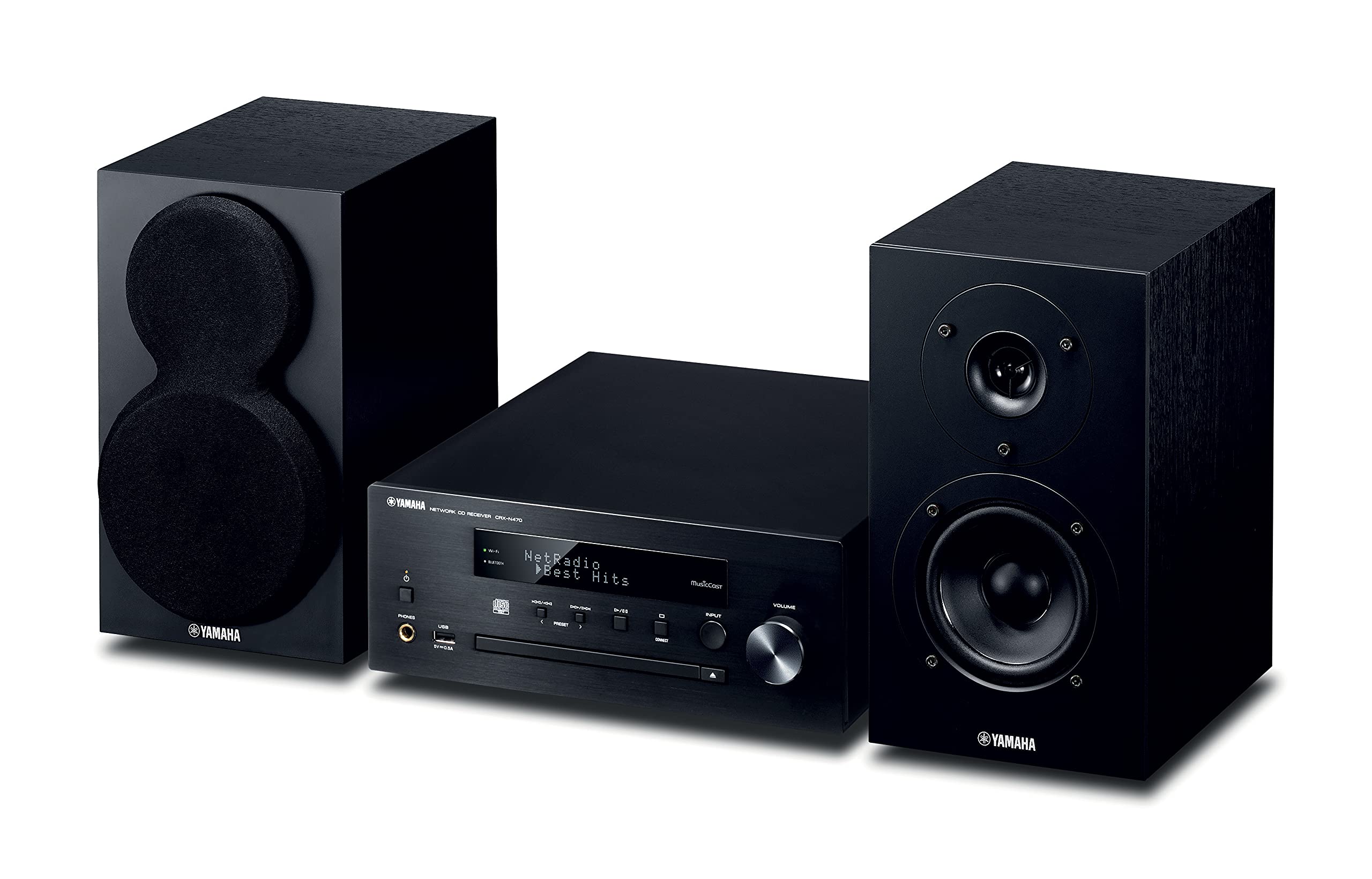 Yamaha CRX-N470 Network CD Receiver with Wi-Fi, MusicCast, AirPlay