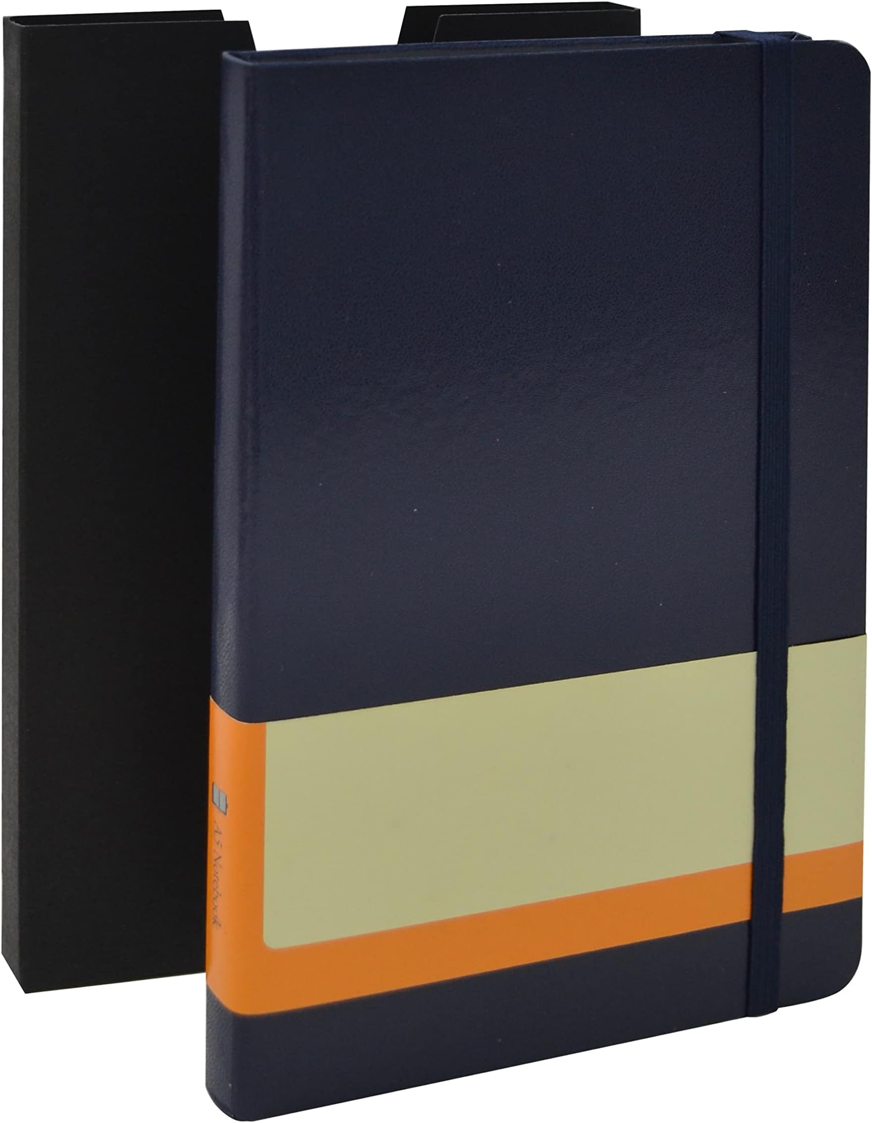 Notebooks/Journals/Diary - Premium Thick Paper Leather Writing Journal | A5 Size | Hard Cover| Lined 200 Pages (6 x 8.25 Inches) - Black