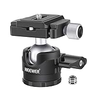 NEEWER Sfera per treppiede a profilo basso 28 mm rotazione panoramica a 360° con piastra