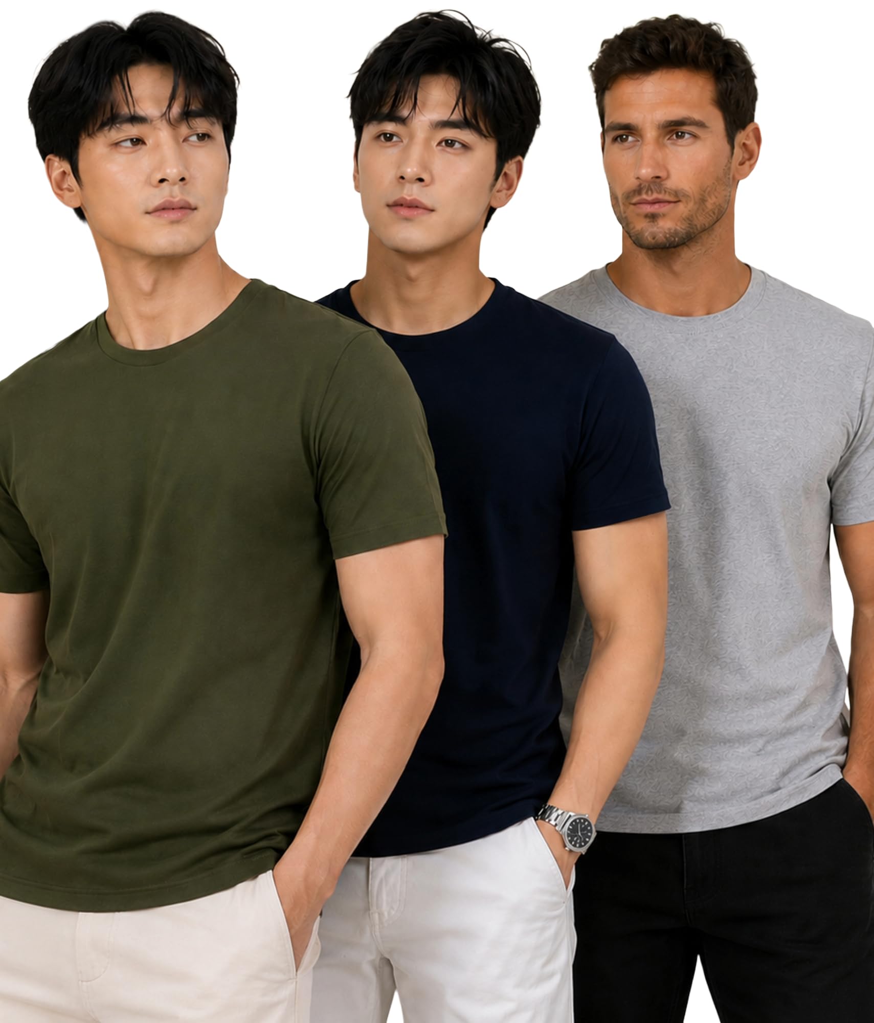 london hills T Shirt For Man | Tshirt Shirts Men | Men Round Neck Tshirts | Gym T Shirts For mens Workout | T-shirts For Man Cotton Stylish Round Neck T Shirt Half Sleeve Regular Fit Solid Multicolour-picture-37