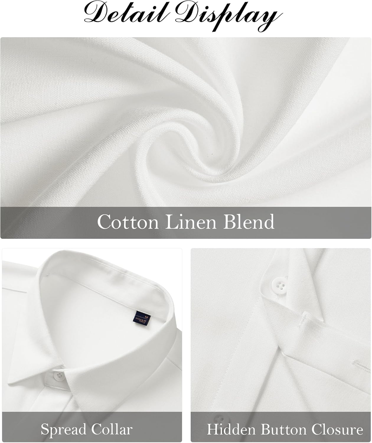 J.VER Men's Linen Shirts Casual Short Sleeve Button Down Shirt Beach Vacation Cruise Summer Wedding Cotton Tops - Image 5