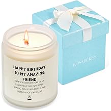 Happy Birthday Gifts for Women, Friendship Gifts for Women, Lavender Scented Candle, Funny Best Friend Birthday Gift for Sisters, Bestie