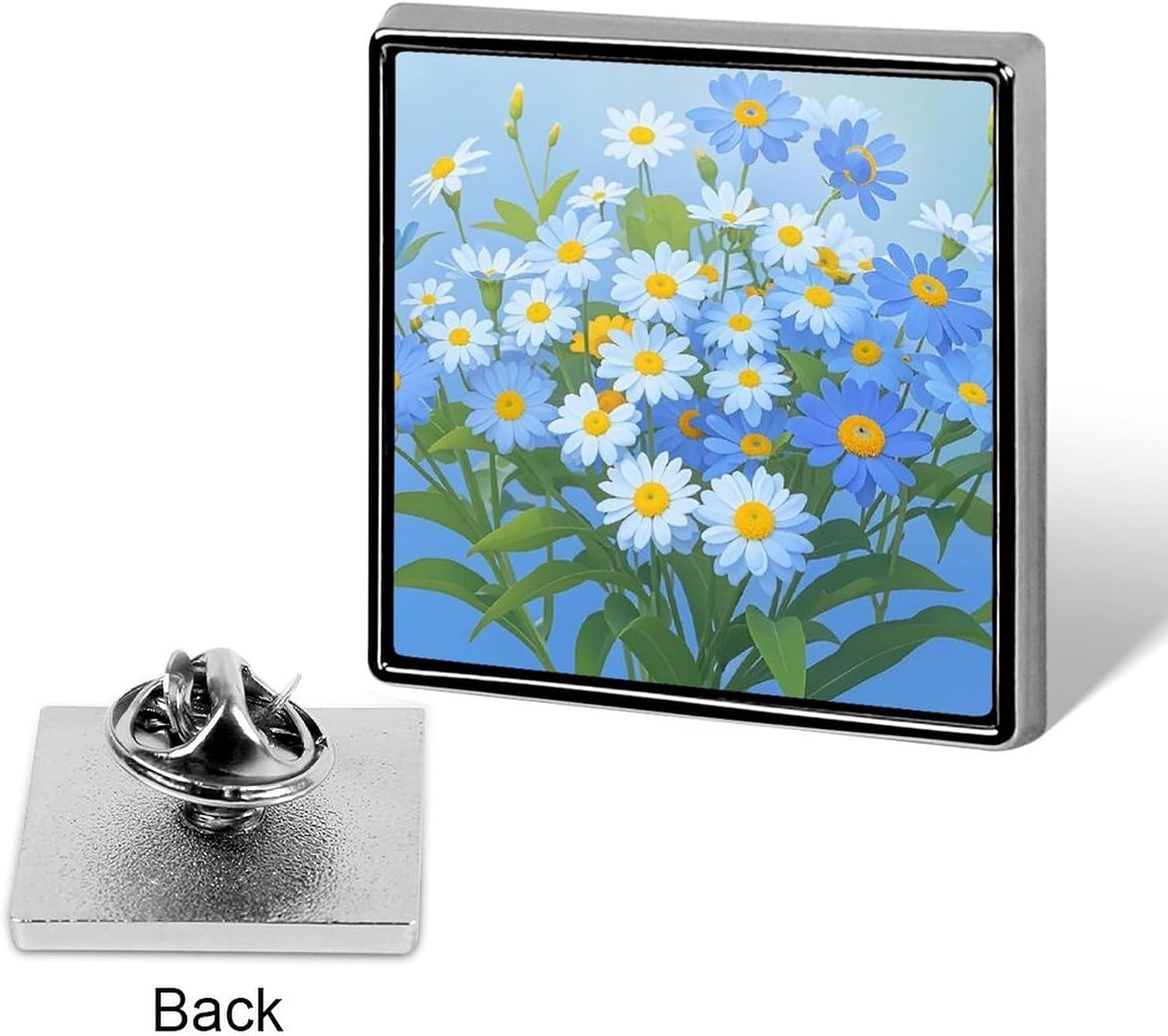Daisy Brooch Pins Lapel Pins for Men Women Badge Button Cover Decorative Jewelry Charms for Hats Bags Backpacks Suits Shirts Scarves Clothing Accessories Banquet Wedding Gift image 3