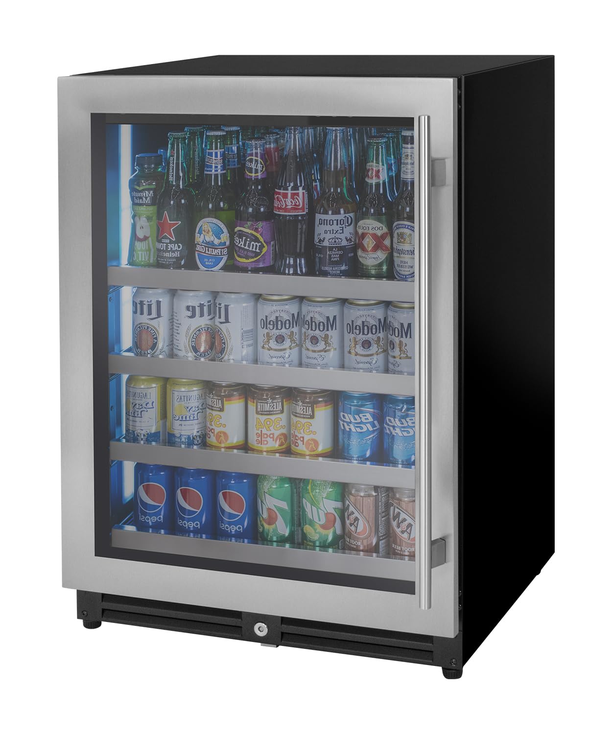 Kegco 24" Wide Stainless Steel Left Hinge Beverage Center VSBC-24LSL