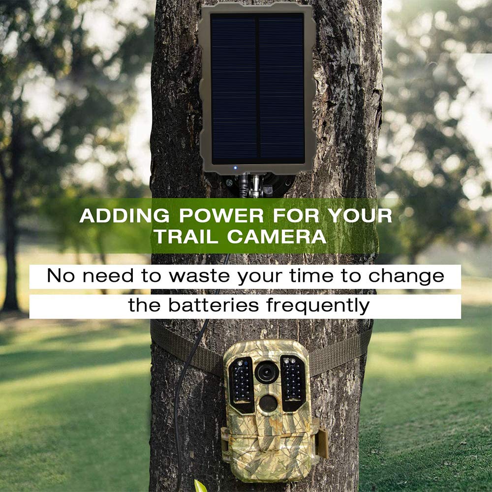 Campark Trail Camera Solar Panel Waterproof DC 6V Solar Charger With 2200mAh Rechargeable Fast Lithium Battery - Outdoor Power For Hunting Game Cameras Compatible With DC Interface 6V 2A/ 6V 1.5A - View #6