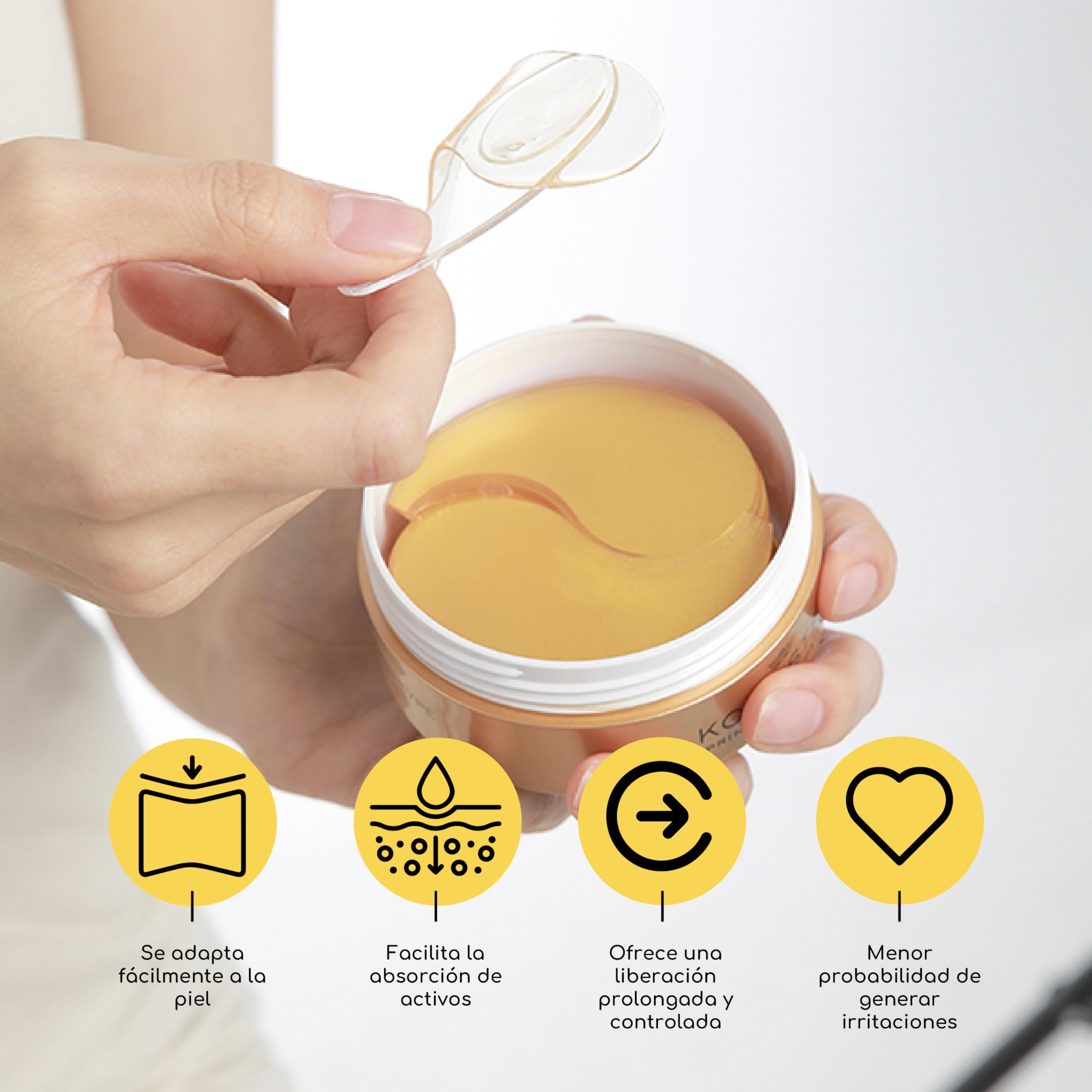 KOCOSTAR Princess Eye Patch Gold 30 paia cuscinetti occhi coreani occhiaie rughe linee sottili oro 24 carati niacinamide olio lavanda anti-invecchiamento