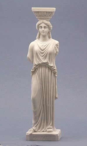 Cariatid Erectheion Acrópolis Atenas Figura femenina Escultura griega de la estatua