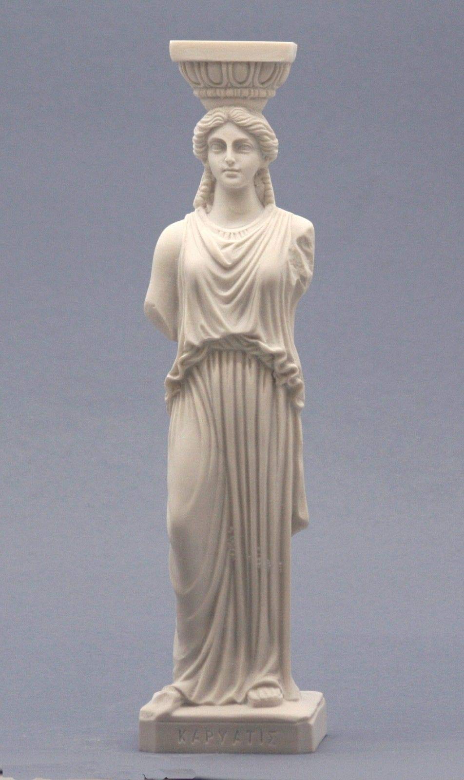 Caryatid Erechtheion Acrópolis Atenas figura femenina escultura de la estatua griega