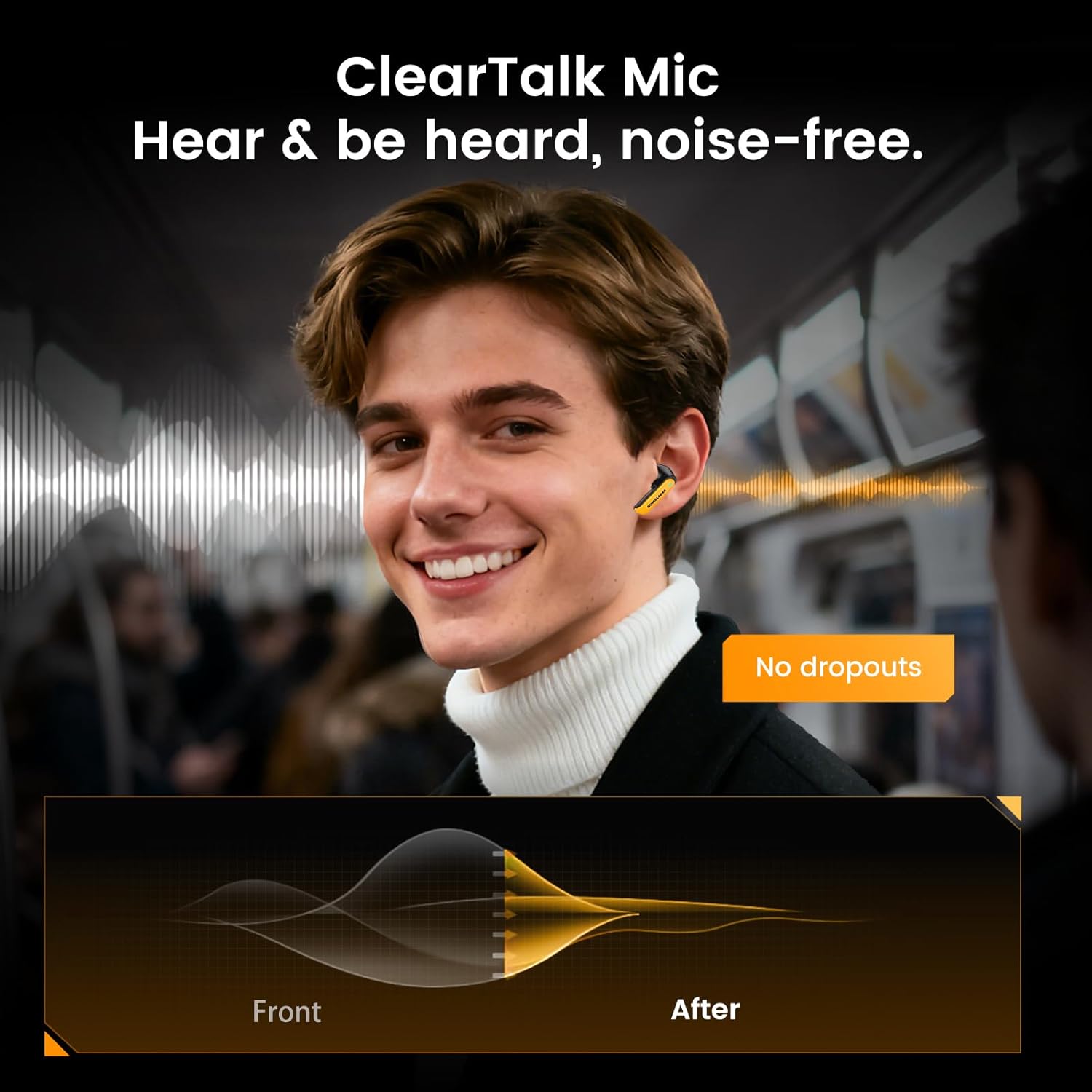 Transformers Bumblebee Official Bluetooth 5.4 Headphones, Wireless Earbuds with ENC Noise Cancelling Mic | Durable Alloy Earbud Case | Immersive Soundfor Gaming & Commute | Yellow