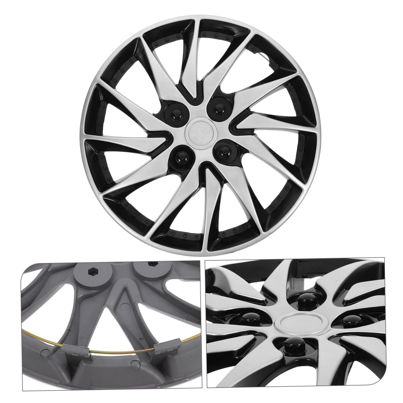 Gatuida Enjoliveur Cache-moyeu pour Jantes De Voiture Remplacement Enjoliveur De Roue Accessoire De Style Automobile