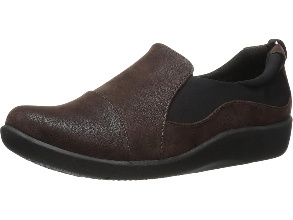 

Clarks Sillian Paz (Dark Brown Synthetic Nubuck) Women's Shoes