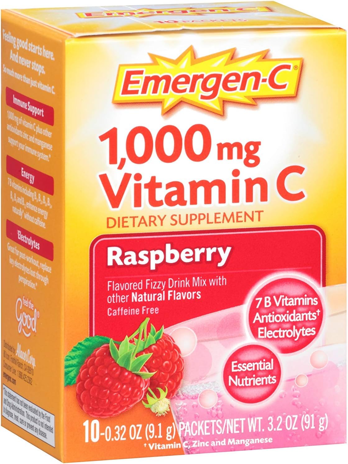 EmergenC 1,000 mg Vitamin C Fizzy Drink Mix Packets