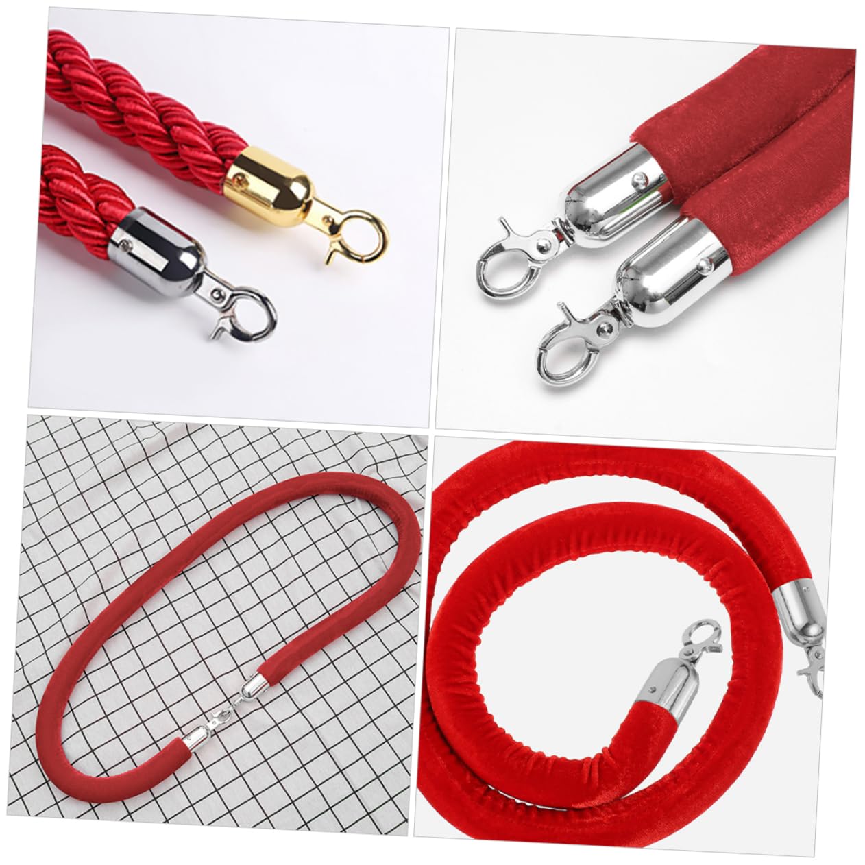 Gancio Di Arresto Per Fune In Acciaio Inox | Fermacorda | Per Barriere E Eventi - Foto 12