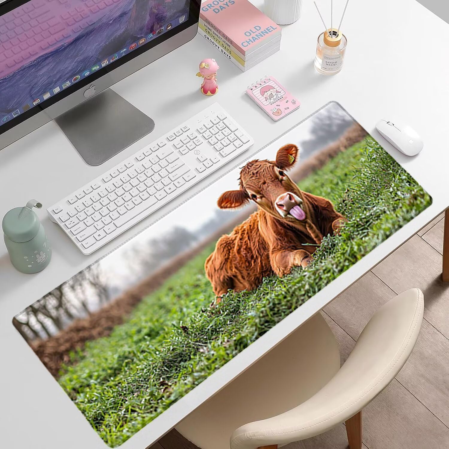 Podkładka pod mysz XXL Zwierzęta - 1600x800x3mm - Krajobraz Duża mata na biurko z przeszytymi krawędziami Wodoodporna antypoślizgowa do PC, przenośna poprawia precyzję i szybkość -35490