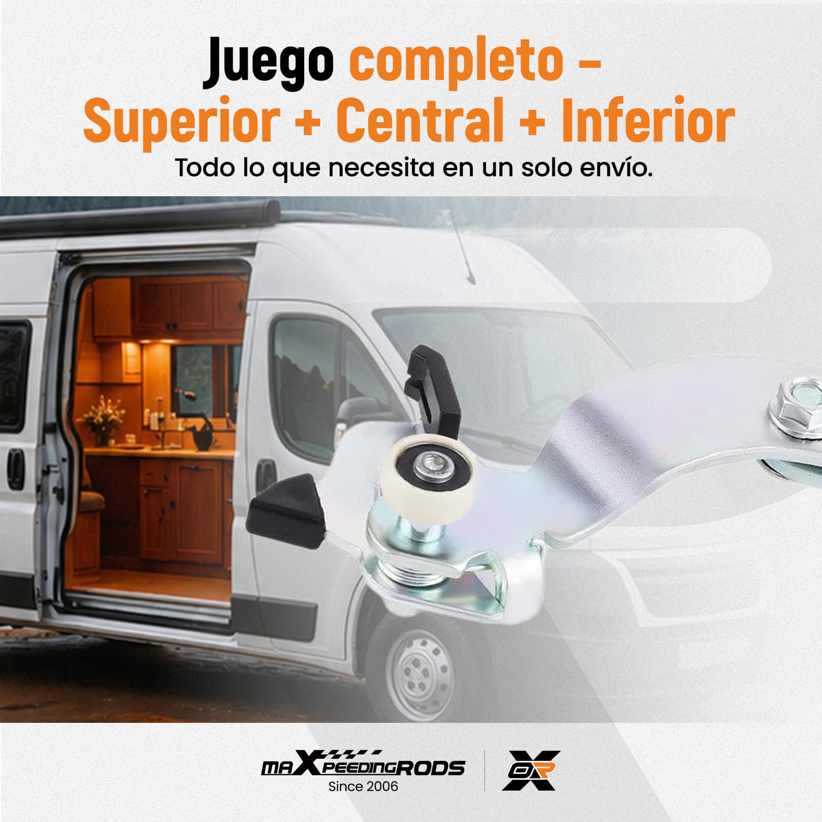 maXpeedingrods Serratura Porta Scorrevole per FIAT Ducato, per CITROEN Jumper, per PEUGEOT Boxer 2006-2024 1344234080 1344239080 1344266080 9033v3 9033s3 9033v8