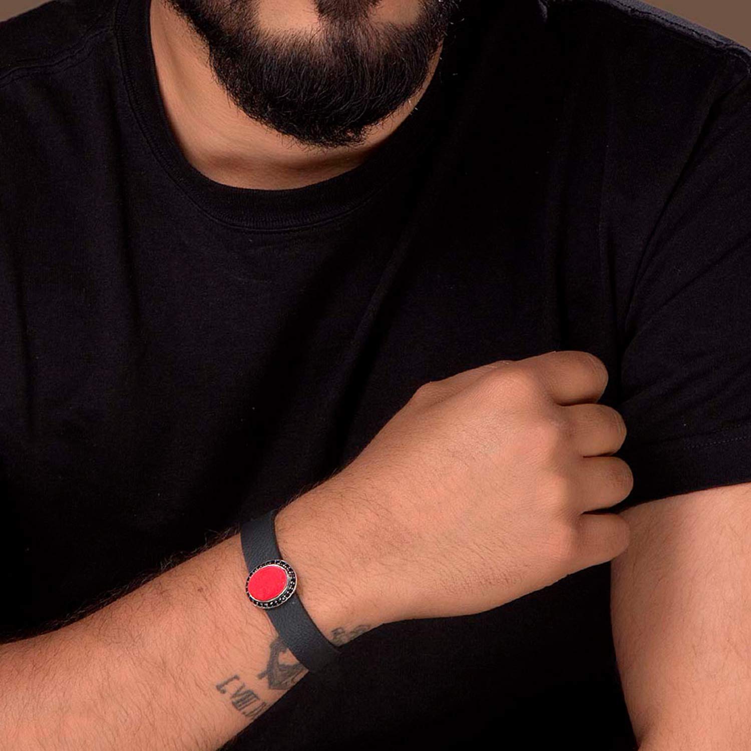 Dare & Red Enamel Bracelet