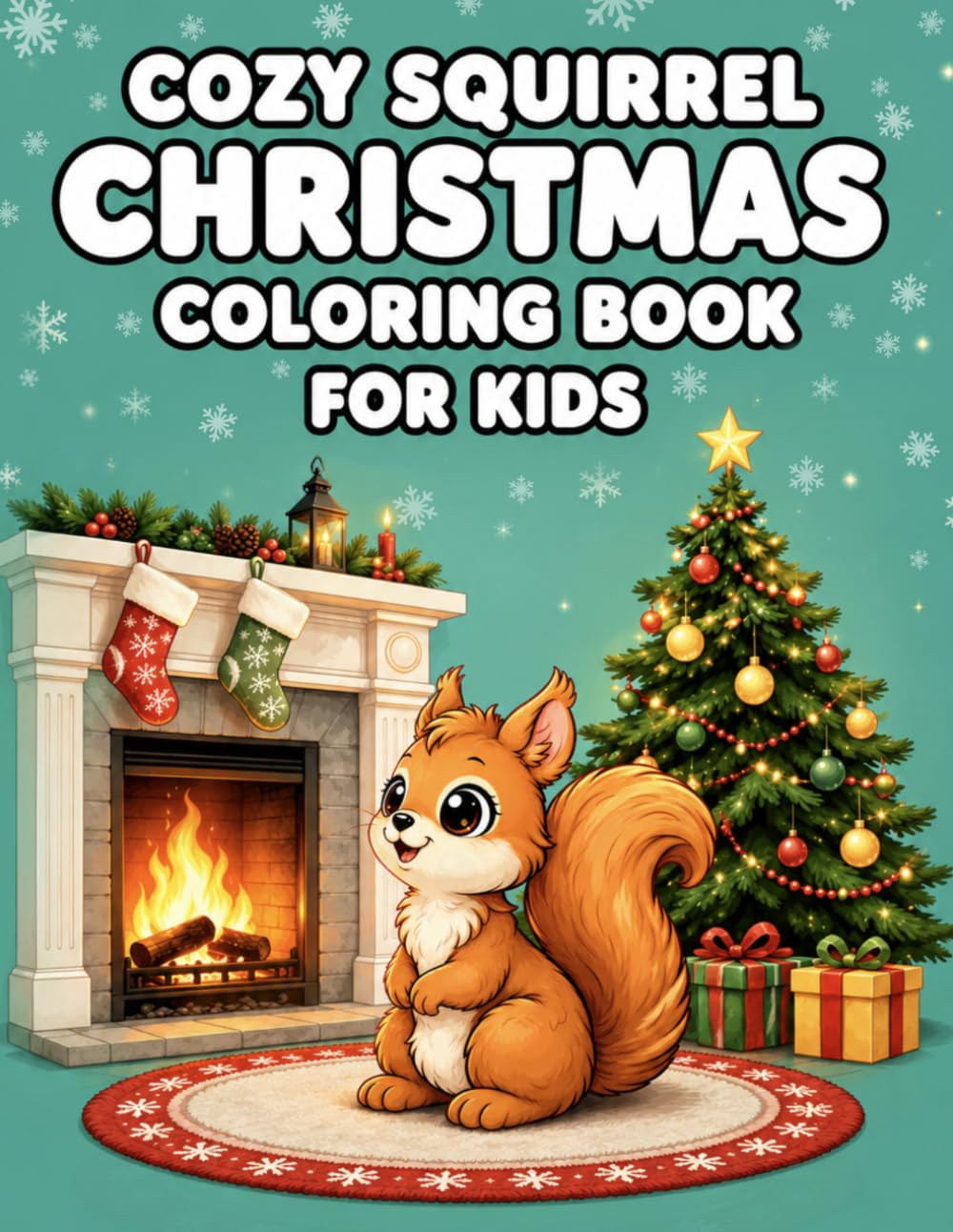 Cozy Squirrel Christmas Coloring Book for Kids: Cute Holiday Coloring Pages Featuring Adorable Squirrels, Santa, and Festive Scenes for Creative Fun and Relaxation (Cozy Coloring Books for Kids)