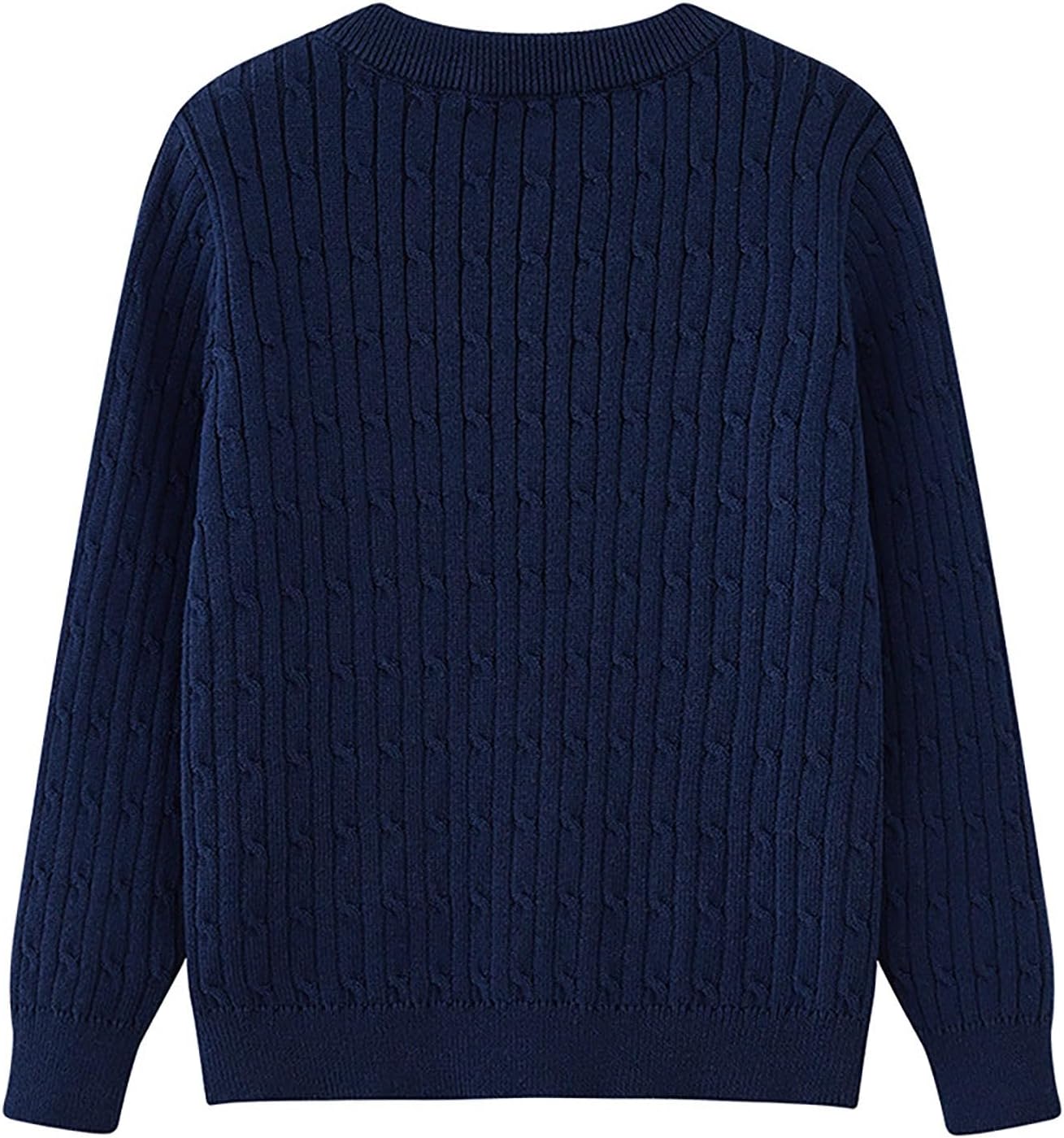 Unisex Toddler Knitted Cardigan Sweaters Kids Girls School UniformJacket Button Down Sweater Long Sleeve Crewneck Tops