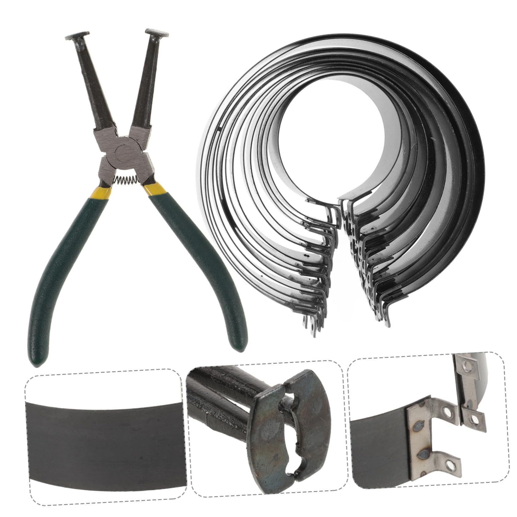 Kit Pinze Compressore Anelli Pistone Motore Regolabile Anelli Strumento Compressione per Meccanici e Te Manutenzione Auto