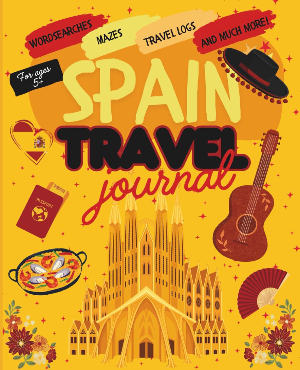 Spain Activity Book: Travel Journal